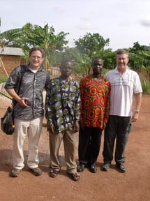 With J. Agee the former fetish priest and Dominic who is discipling him.