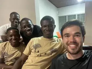 Daniel Moye with Barnabas, Constant, Mordicai, and David